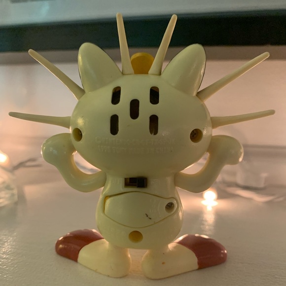Vintage 1998 Pokemon Meowth Electronic Talking Interactive Figure - Works! - Picture 4 of 4